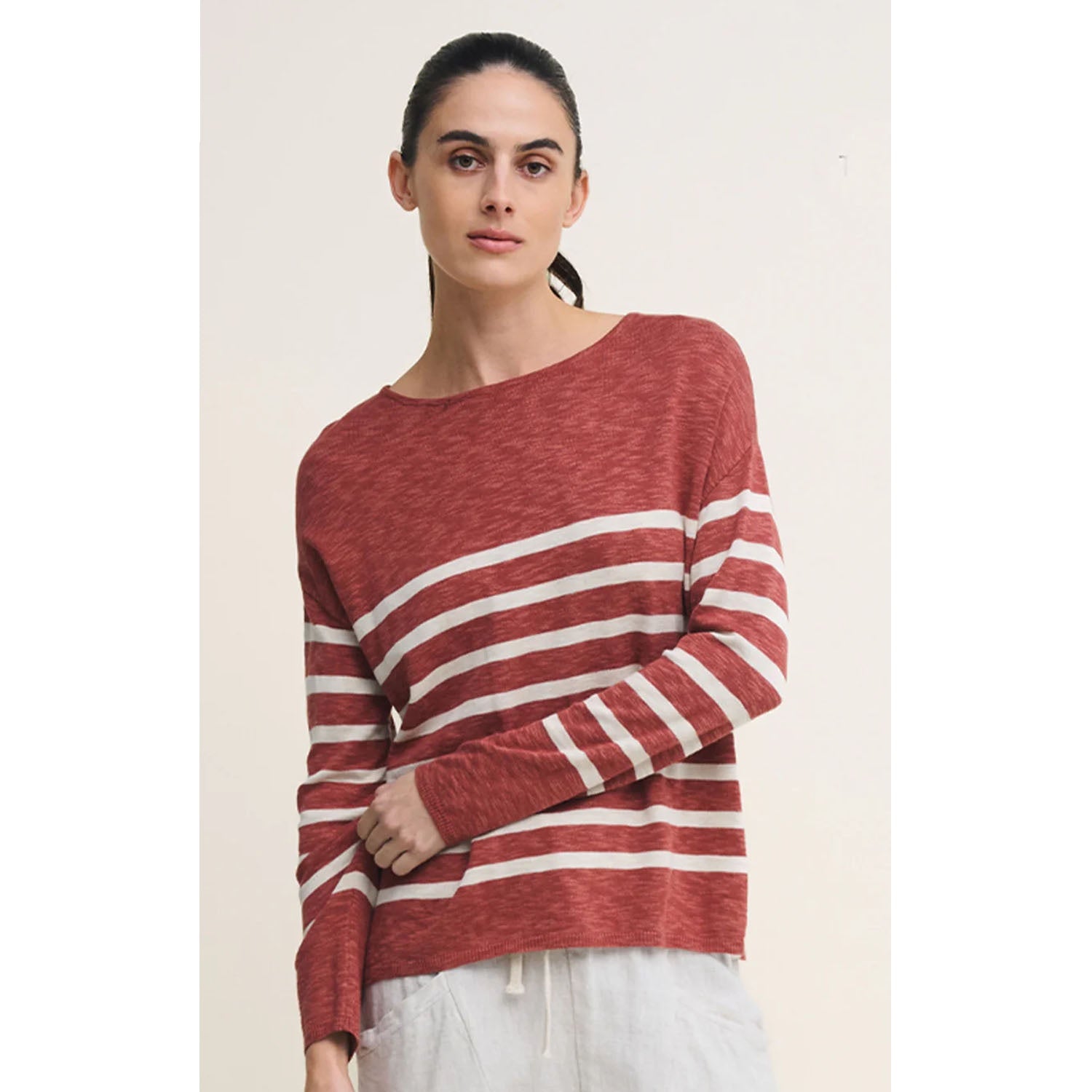 Top Bobbie - Terracotta & Natural