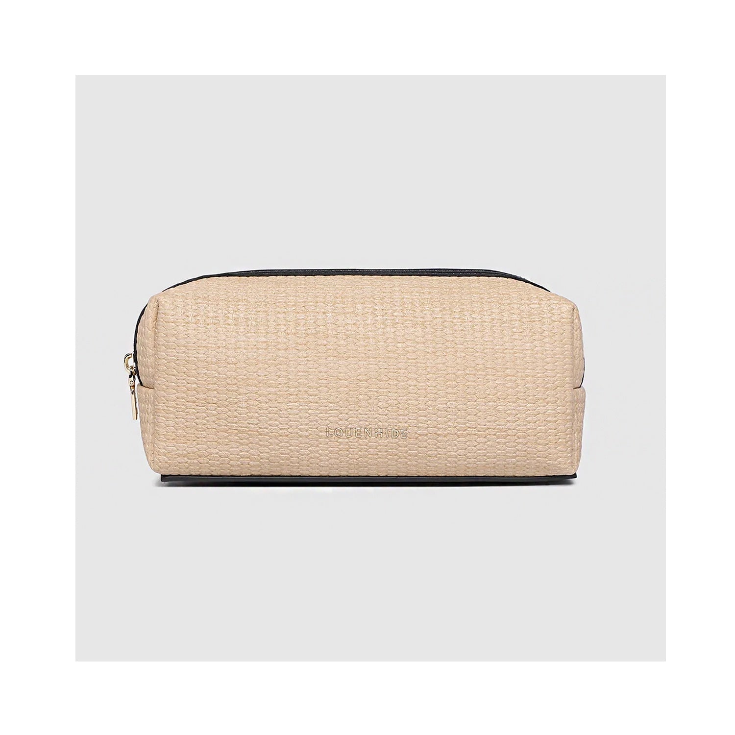 Brianna Makeup Bag - Natural/Black