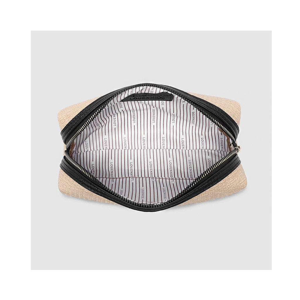 Brianna Makeup Bag - Natural/Black