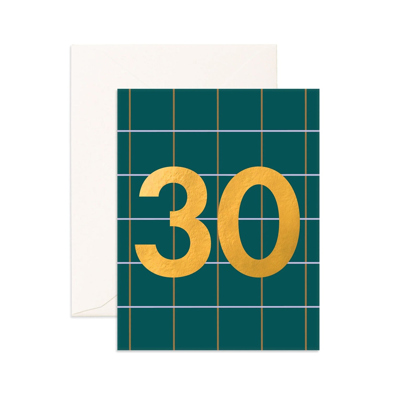 Card No. 30 Forest Plaid