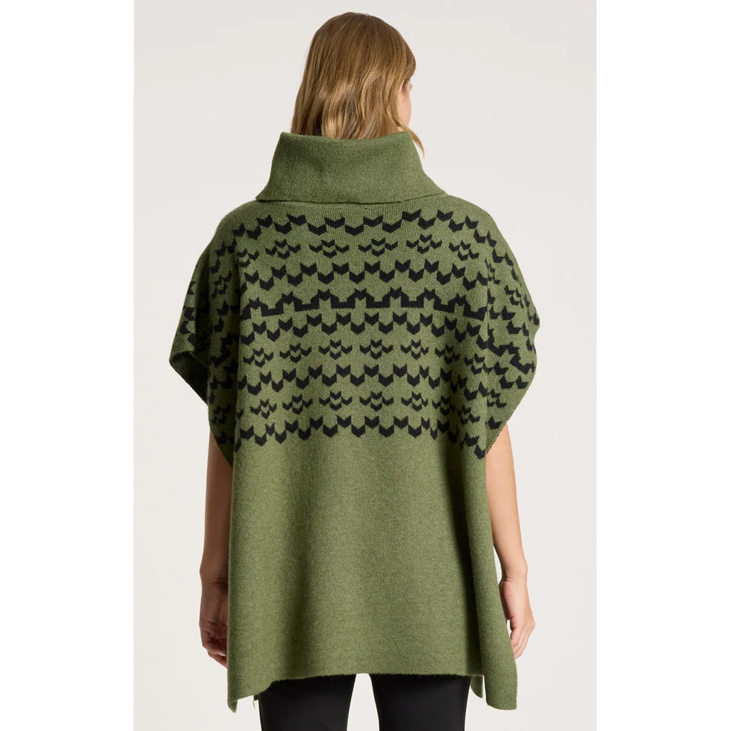 Poncho Maasai ONE SIZE - Pampas/Black