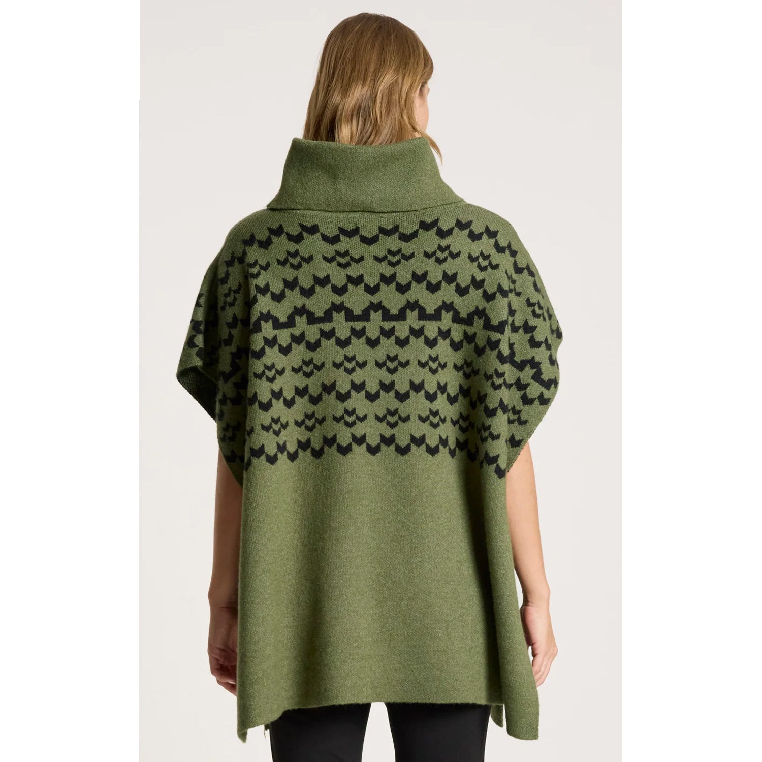 Poncho Maasai ONE SIZE - Pampas/Black