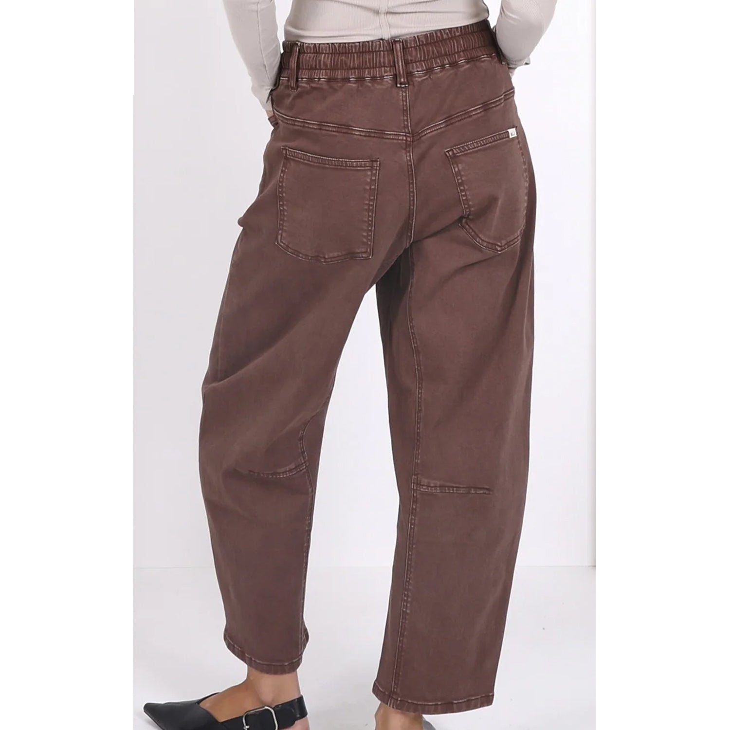Jeans Leo Barrel - Chocolate
