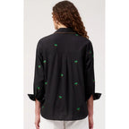 Top Mauritius Embroidered Shirt - Black