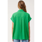 Top Positano Contrast Shirt - Green