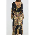 Dress Stardust Maxi - Black Paisley