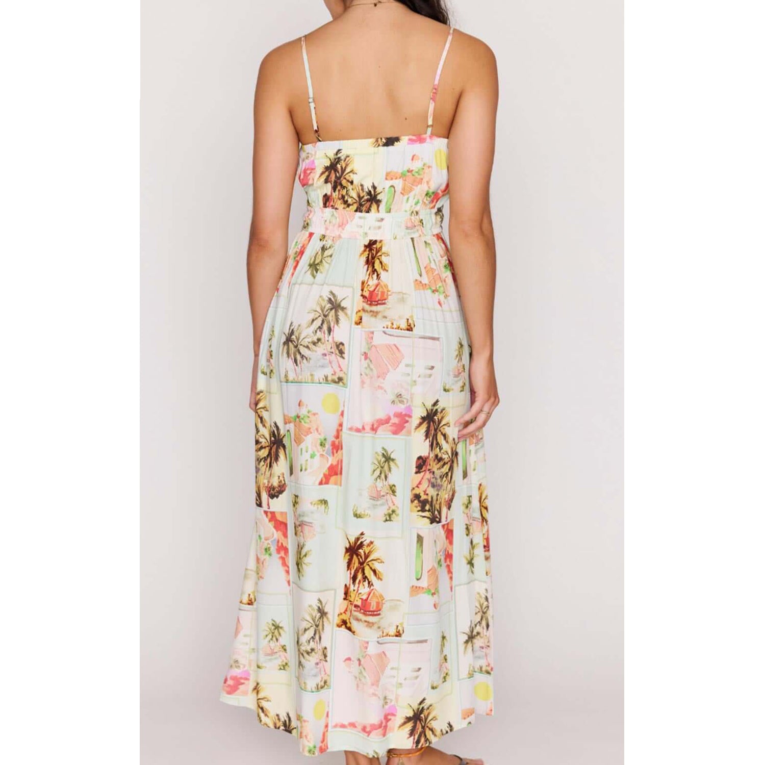 Dress Dolce Midi Sundress - Vintage Postcards