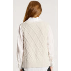 Vest - Liora Knit Bisque