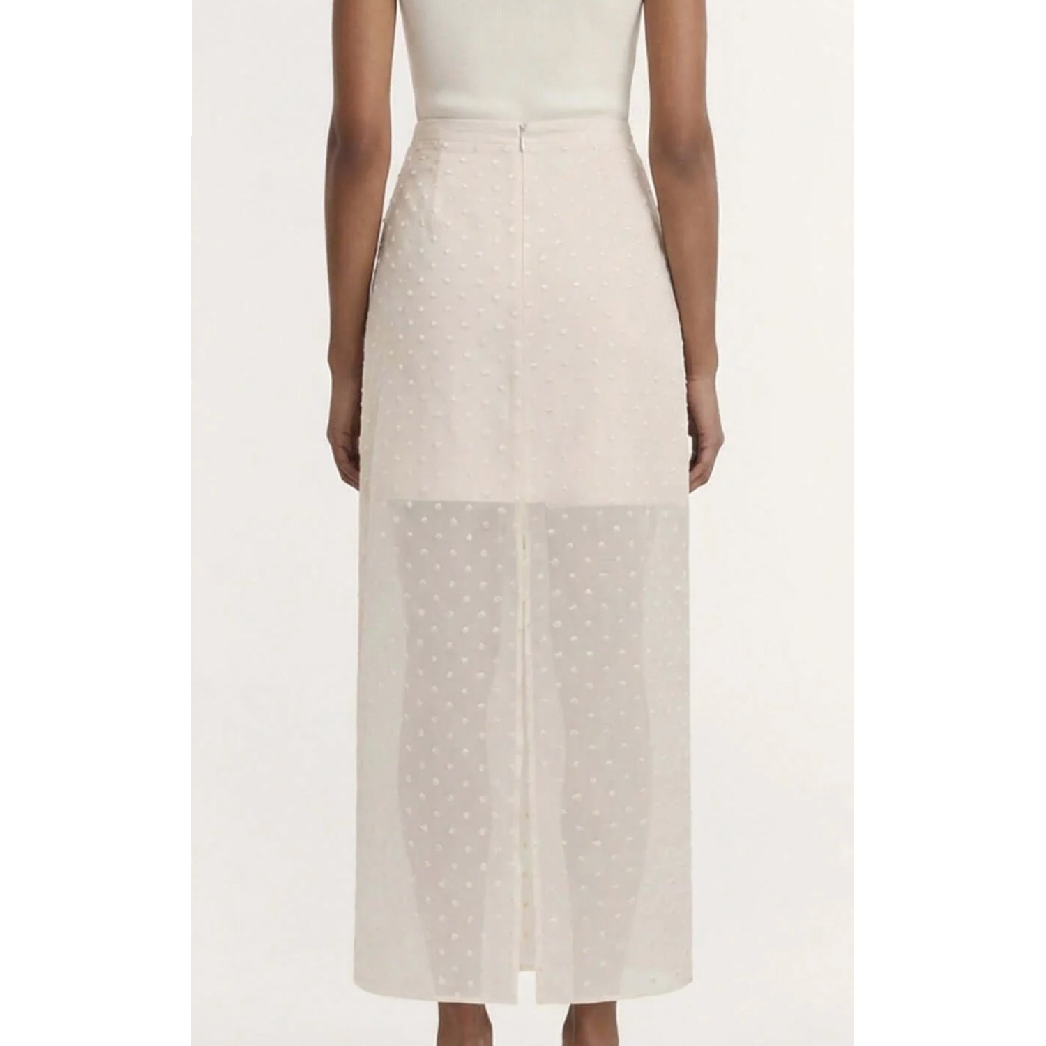 Skirt Midi Etoile - Cream Spot