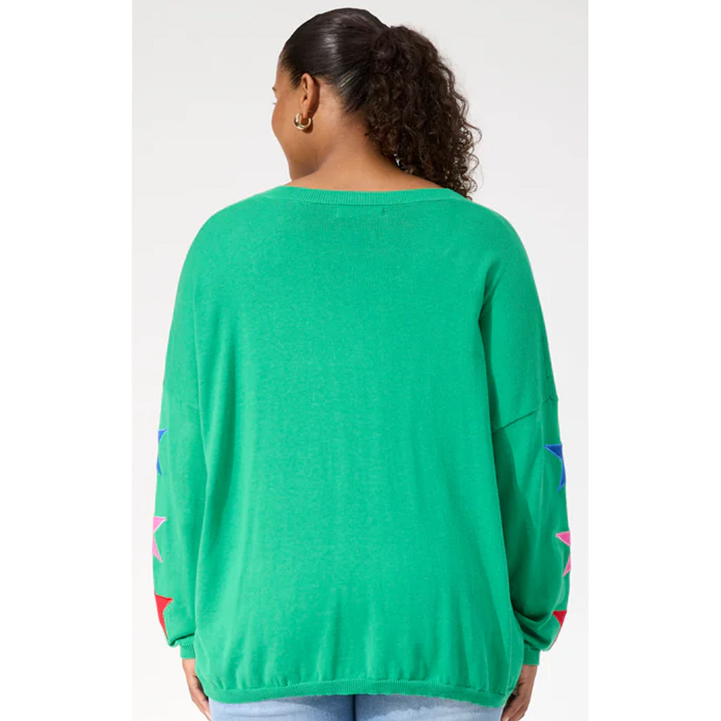 Jumper Vermont Star V Neck OS - Green