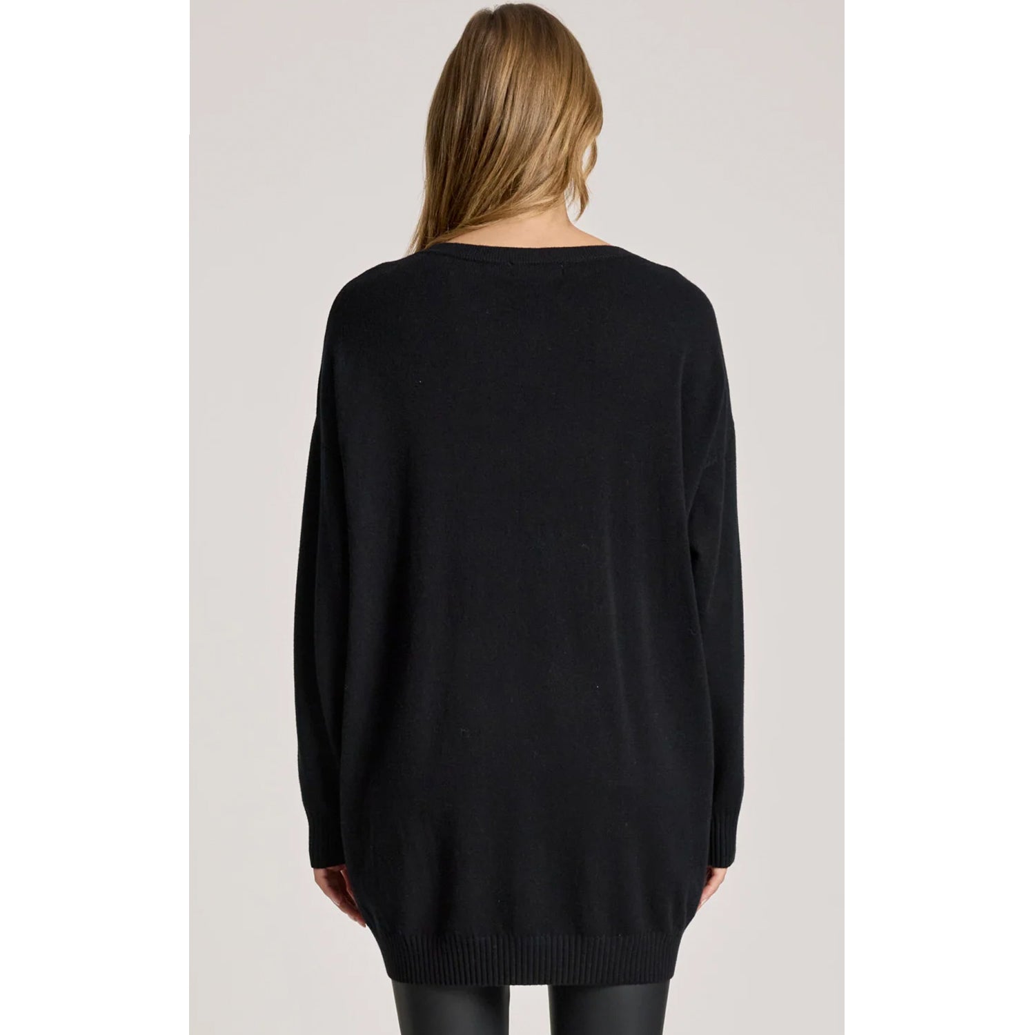 Top Samira Relaxed Knit ONE SIZE - Black