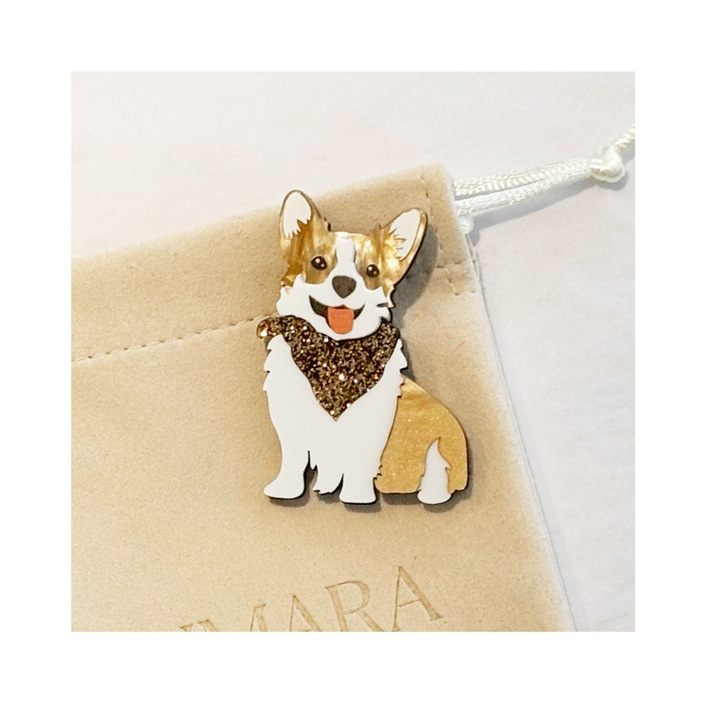 Brooch Acrylic - Dog Ralph