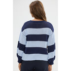 Knit Driftwood - Navy & Pale Blue