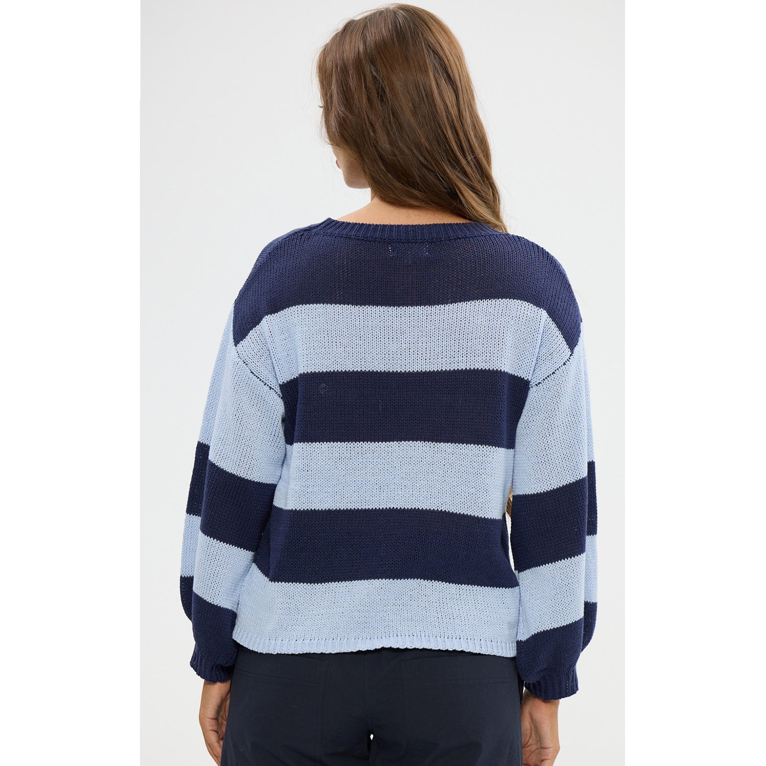 Knit Driftwood - Navy & Pale Blue