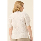 Cardigan Mckenna Short Sleeve - Ivory