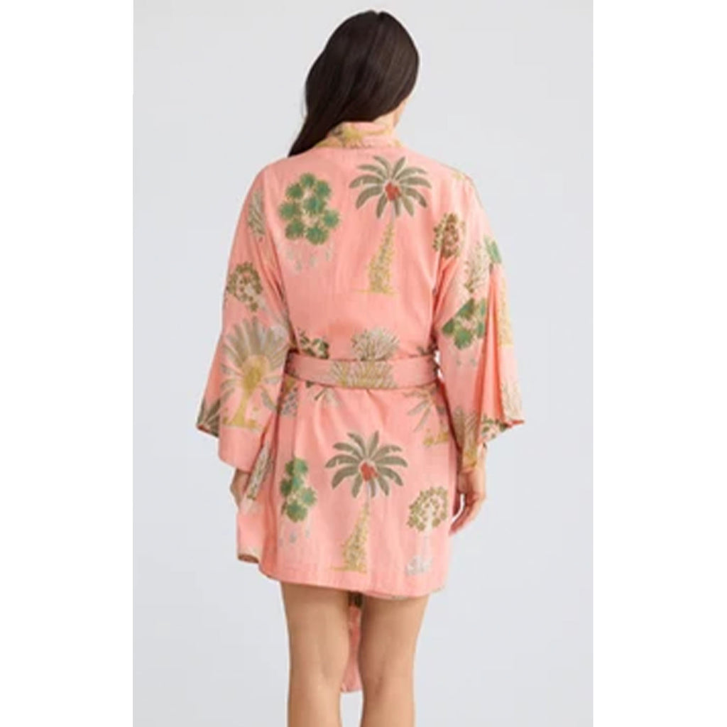 Robe Namaste Short - Baby Pink Palm