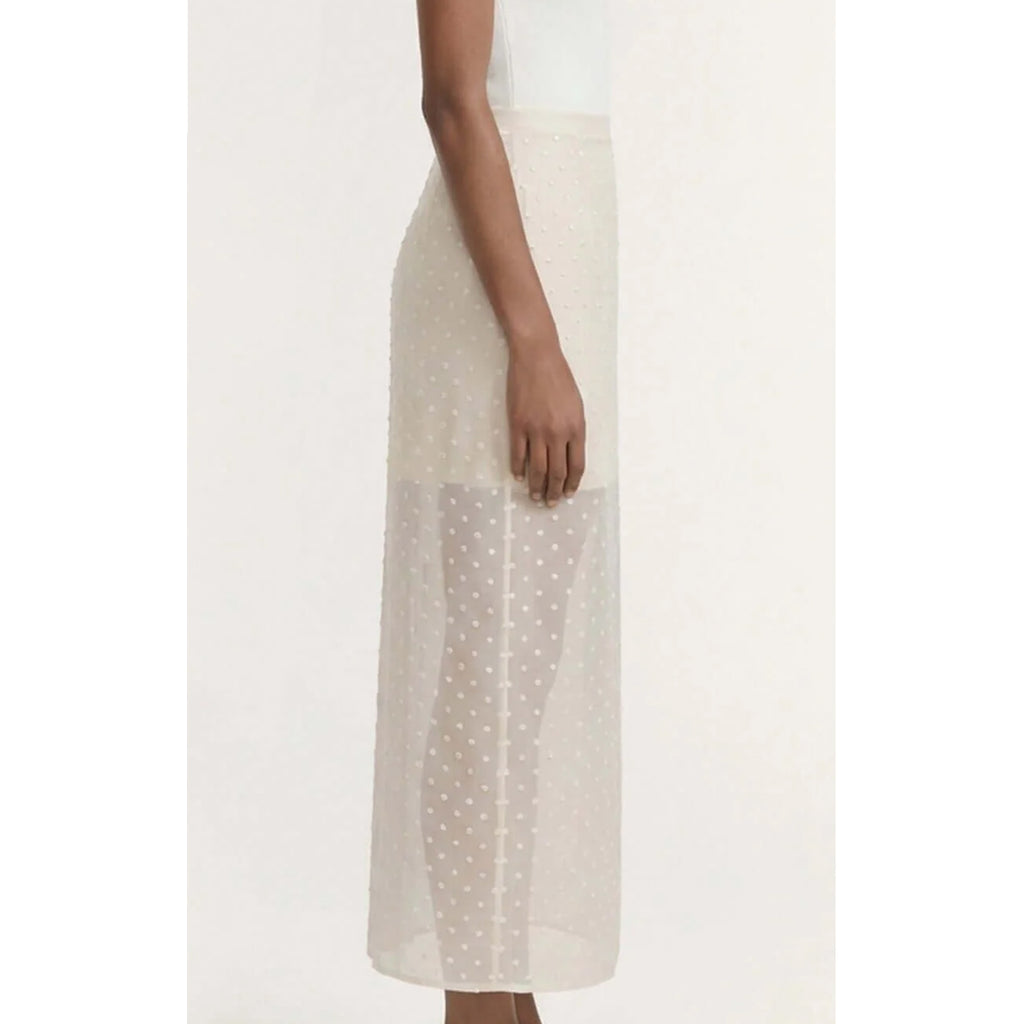 Skirt Midi Etoile - Cream Spot