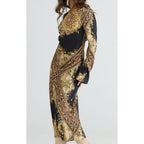 Dress Stardust Maxi - Black Paisley