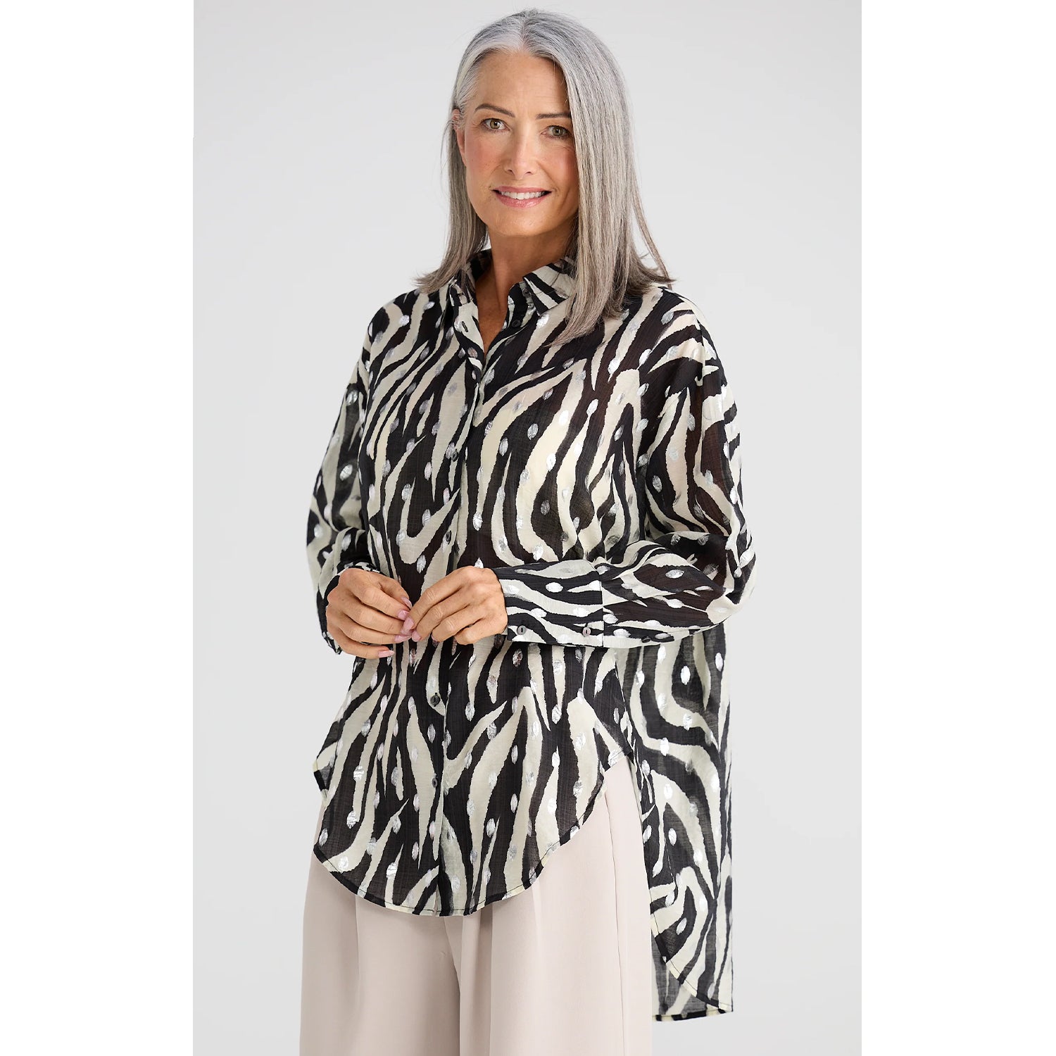 Top Homestead Shirt - Zebra Print