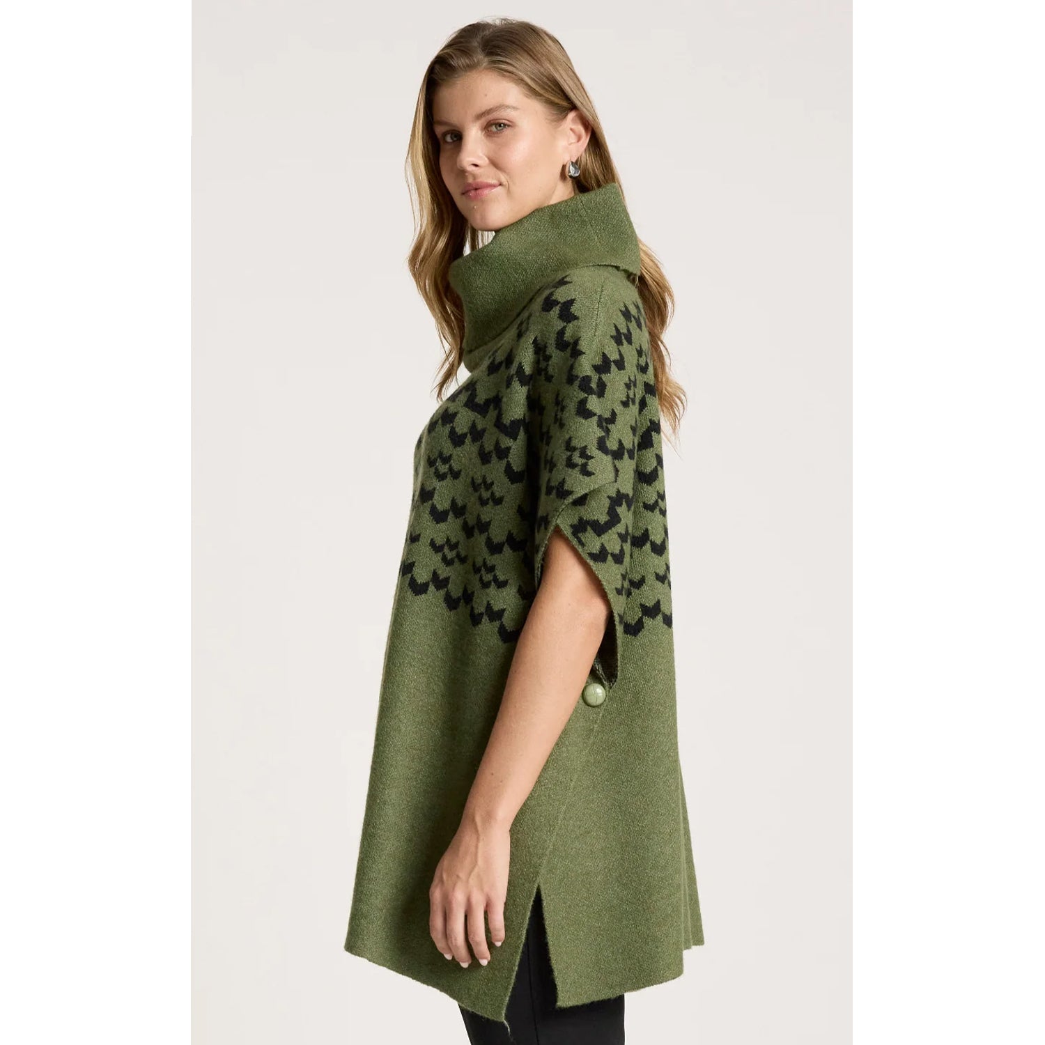 Poncho Maasai ONE SIZE - Pampas/Black