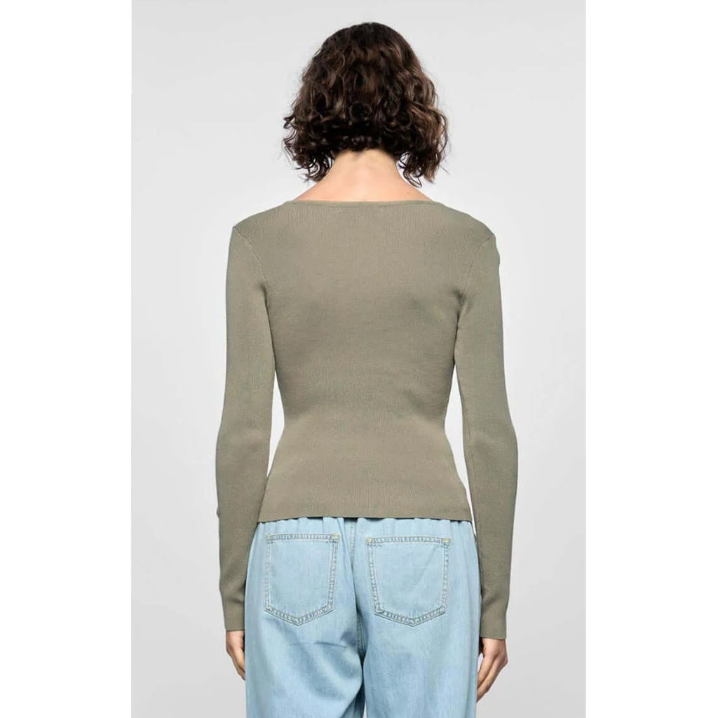 Top Mira Twist Knit - Pistachio