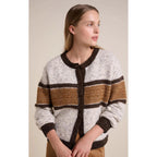 Cardigan Ellery - Caramel Stripe