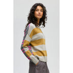 Knit Groove Stripe Crew - Marl