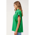 Top Positano Contrast Shirt - Green