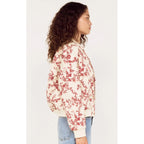 Jacket Leona Puffer - Wine & Cream Floral