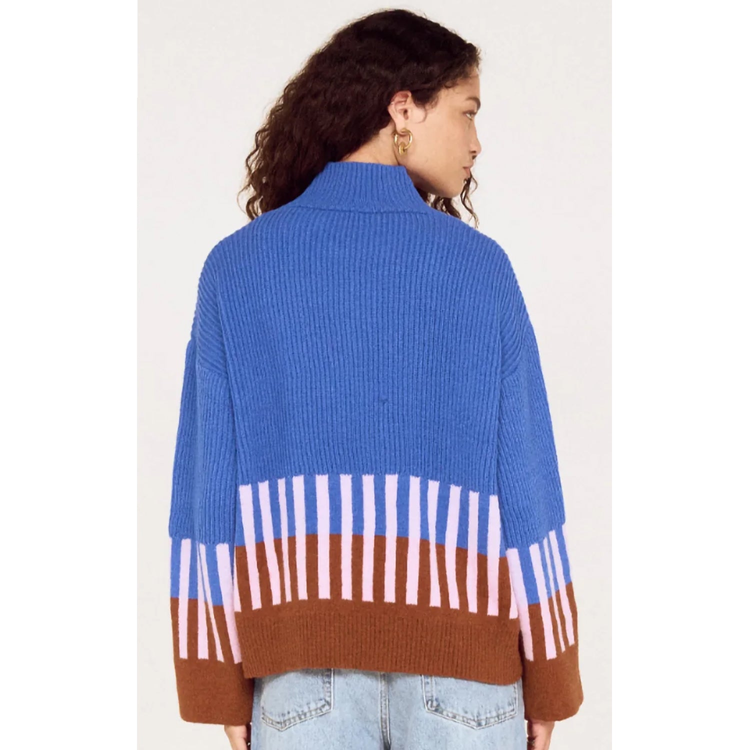 Knit Kaia Intarsia - Cobalt