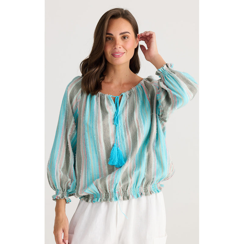 Top Seaside - Carnival Stripe