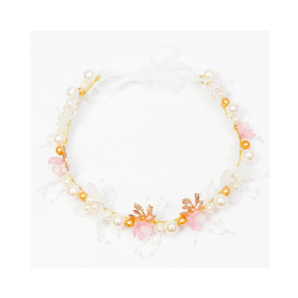 Kids Floral Headband - Pearl