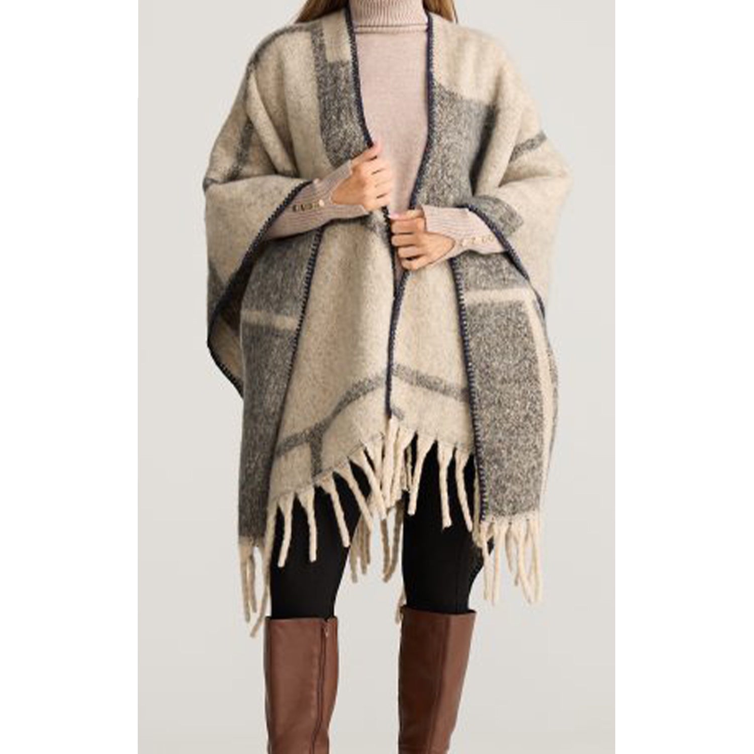 Poncho Frost - Grey