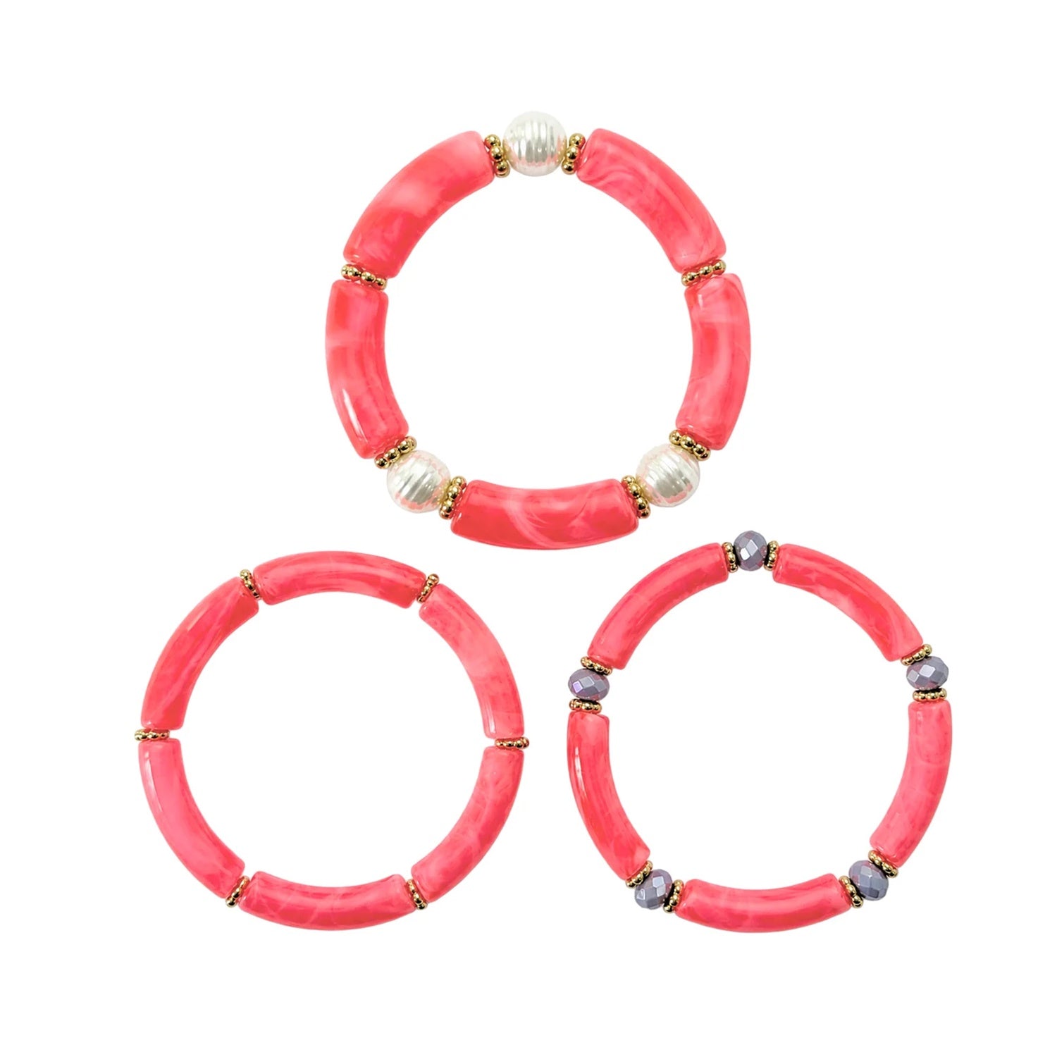 Bracelet Pelagia Set - Melon