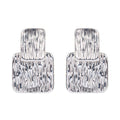 Earring Sansi Cube - Silver Cube