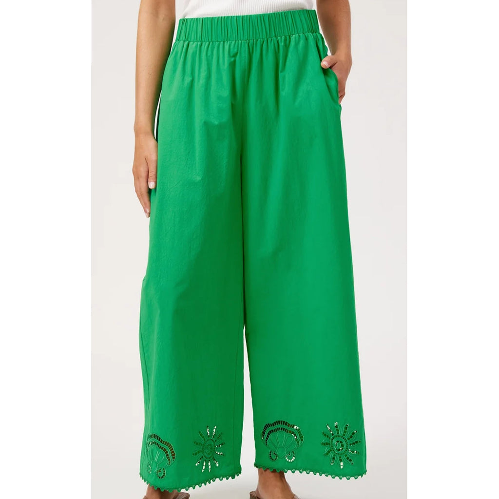 Pant Broderie Larissa - Green