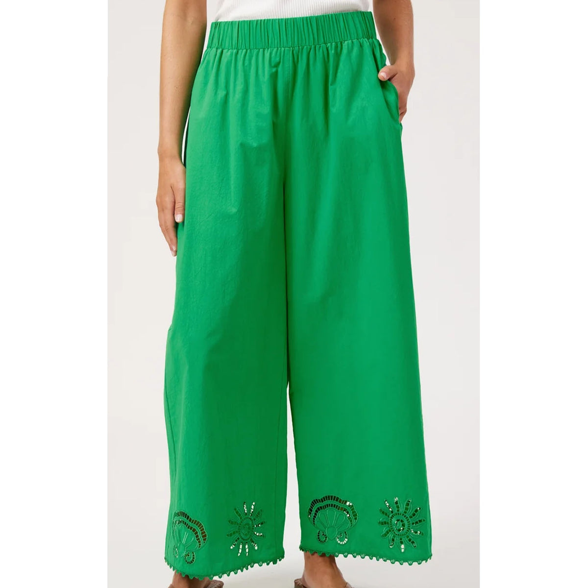 Pant Broderie Larissa - Green