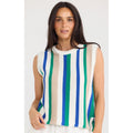 Top Knit Darcia - Blue & Green