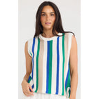 Top Knit Darcia - Blue & Green