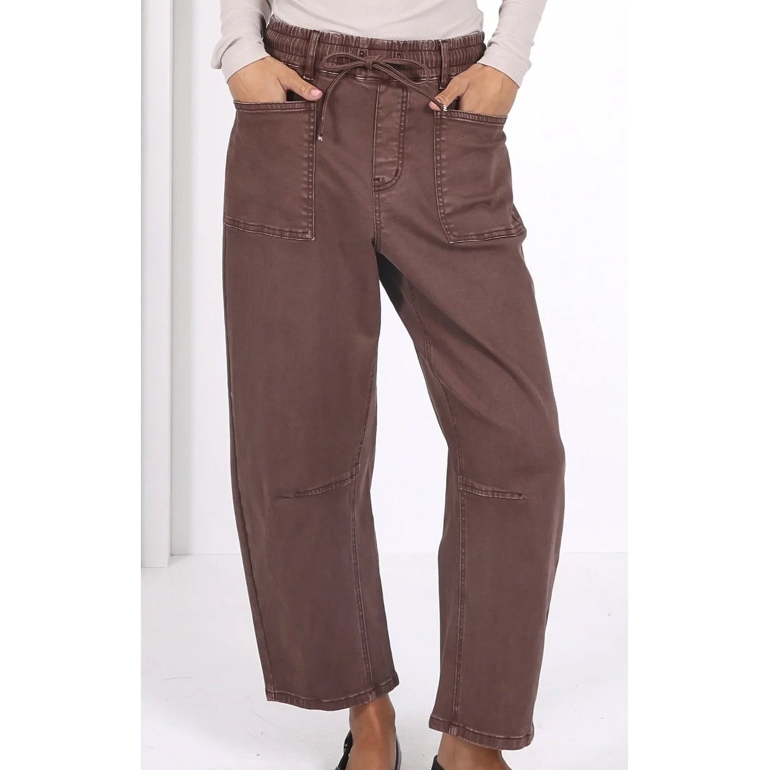 Jeans Leo Barrel - Chocolate