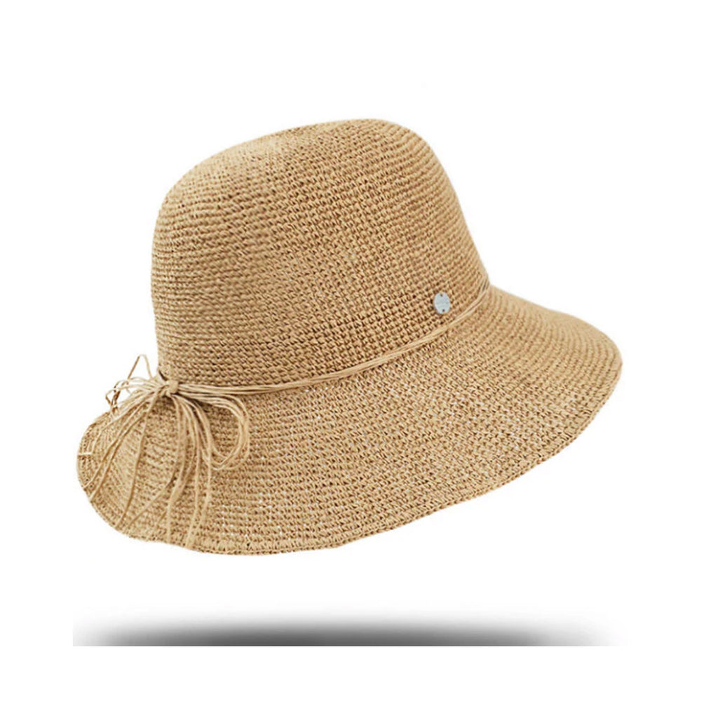 Hat Cloche Crocheted OS - Tan