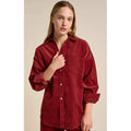 Top - Khaite Cord Shirt - Cherry