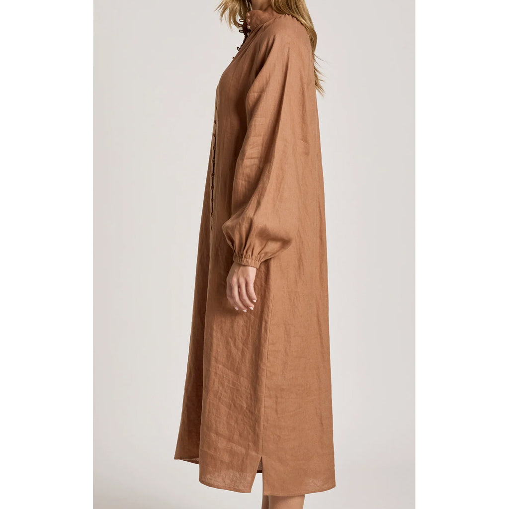 Dress Bajau Button - Clay