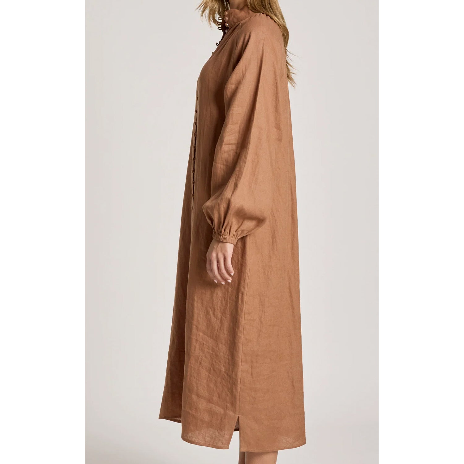 Dress Bajau Button - Clay
