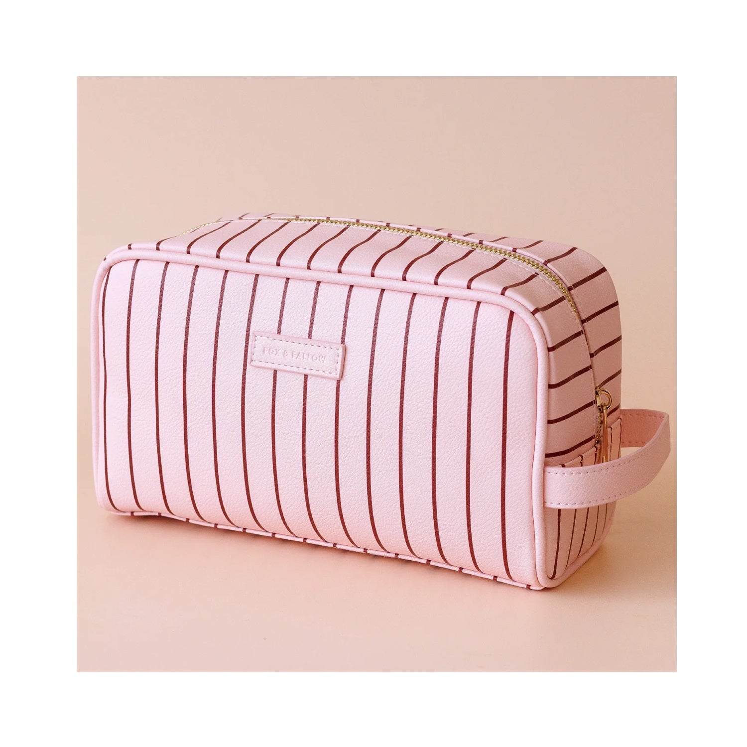 Wash Bag - Rose Pinstripe
