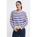 Top Otto Stripe Knit - White, Blue & Pink