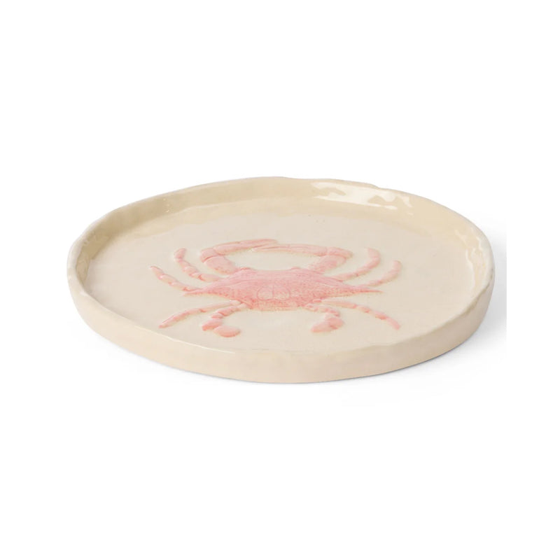 Plate 18cm Crab - Pink