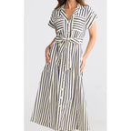 Dress Portia - Navy Stripe