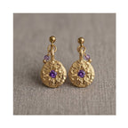 Earring February Birthstone - Inner Compass Amethyst