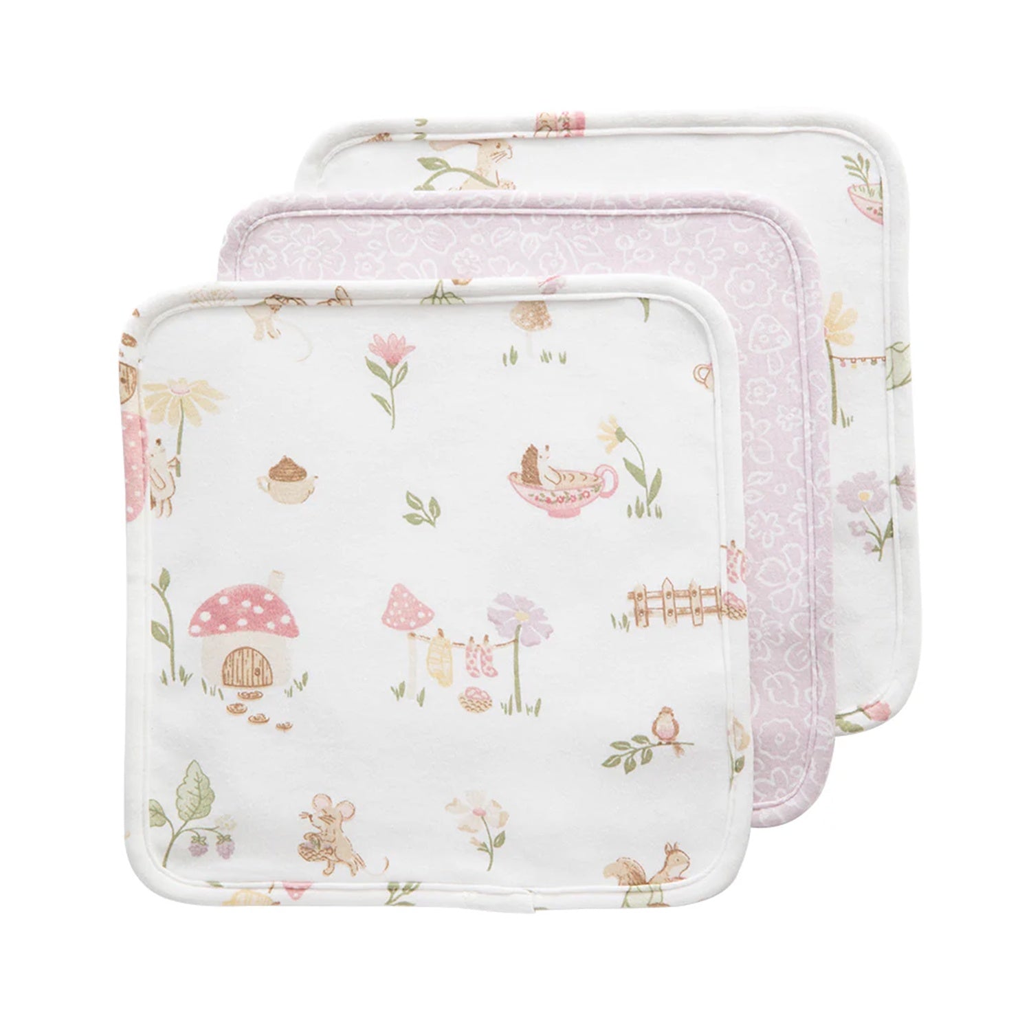 Wash Cloths 3 Pack - Whimsical Wonderland